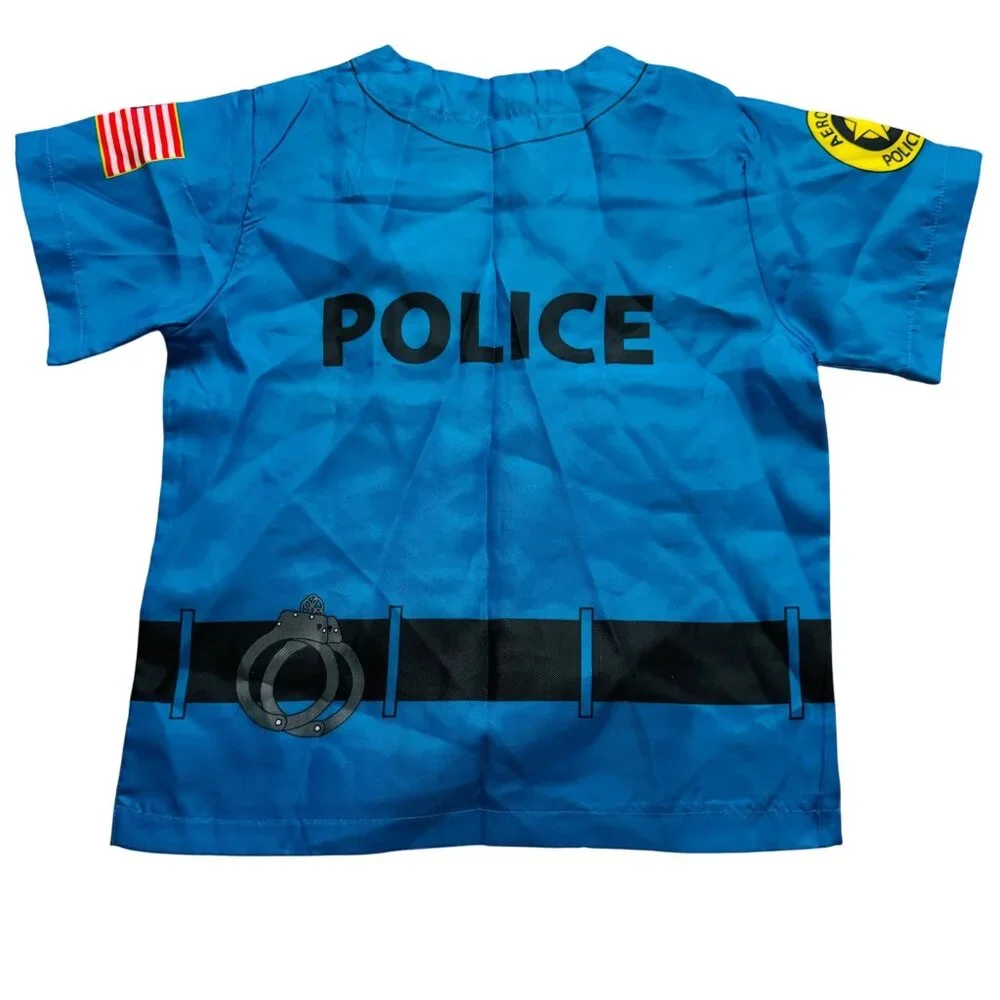 Kids Police Officer Dress-Up Costume By Aeromax  Ages 3-6 Graphics For Role Play